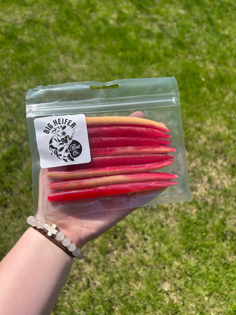 PB & Strawberry Jelly 5 in. Worm