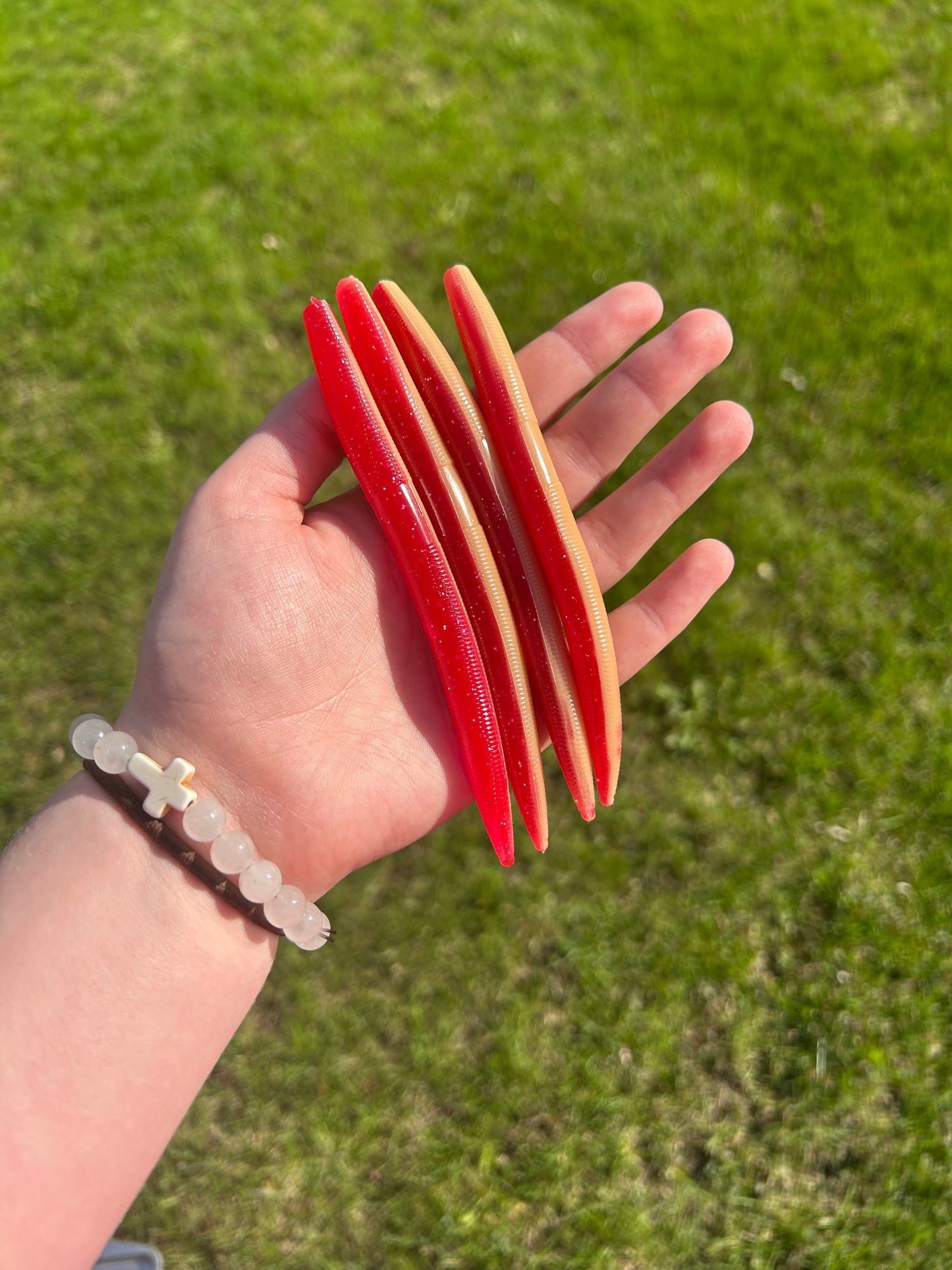 PB & Strawberry Jelly 5 in. Worm