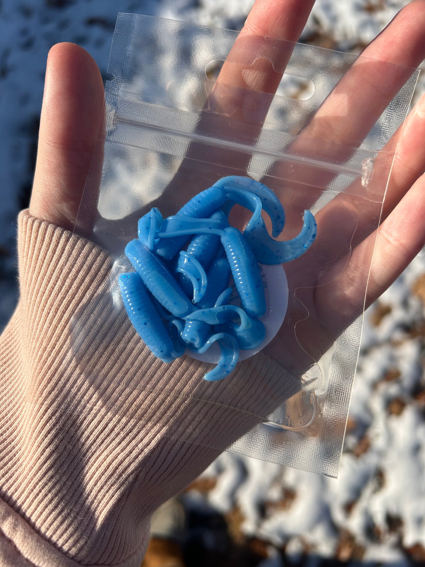 Winter Skies Curly Tail Grub