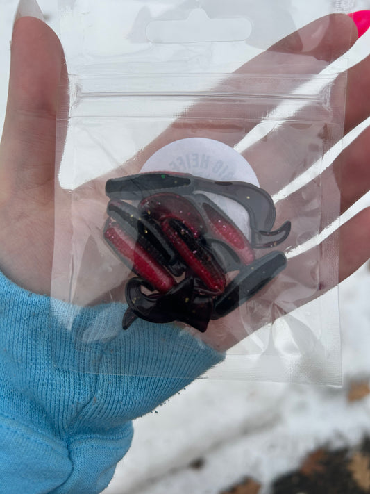 Santa Suit Curly Tail Grub