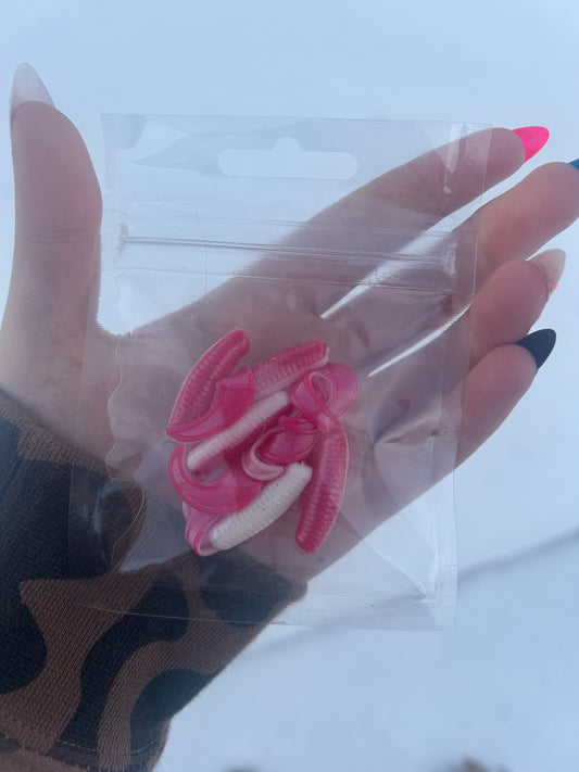 Candy Cane Curly Tail Grub